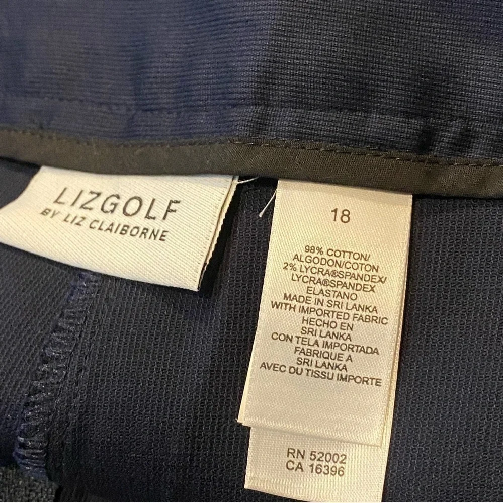 LIZGOLF Liz Claiborne Skort Navy Blue Size 18 Skirt Golf Preppy Country Club
